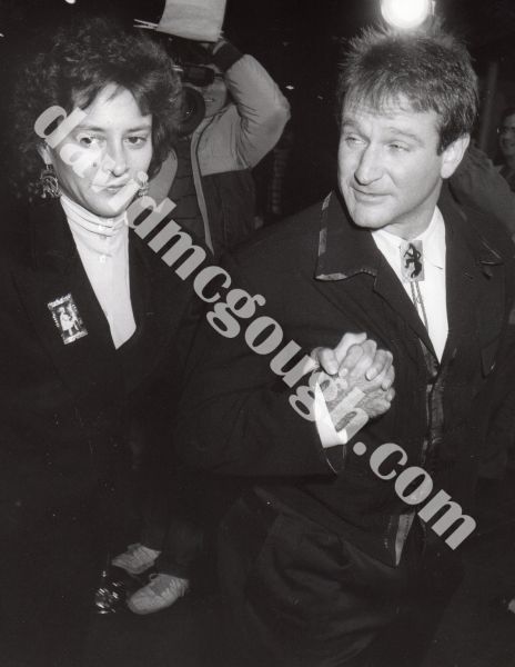 Robin Williams and girlfriend, Marsha  Garcer 1987, LA.jpg